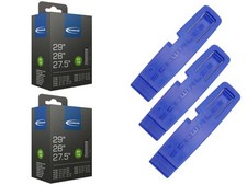 2 x tuyau Schwalbe 50-584 (27,5 x 2,00) 650B AV 40 mm Schrader + lève-pneu