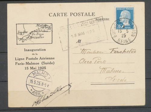 1925 paris malmoe signée - paris-malmoe,,