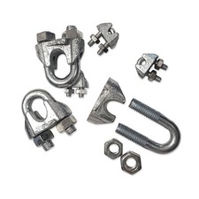 SERRE CABLE A ETRIER EN ACIER ZINGUE - 8 MM