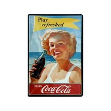 plaque métal publicitaire