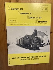 Magazine tramways vapeur secondaires 1987 42 chemins de fer du Doubs partie 1