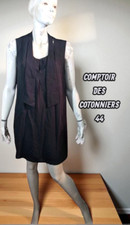 Comptoir des Cotonniers Taille 44  Superbe robe sans manches noire femme