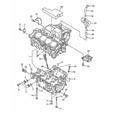 YAMAHA YZF-R6 600 1999-2002 Kit n°3 vis BTR inox carters moteur YZF R6