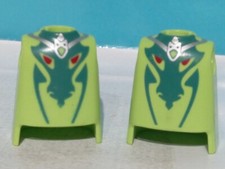 PLAYMOBIL X2 CORPS TORSE VERT DRAGON CHEVALIER MÉDIÉVAL BARBARE GAULOIS