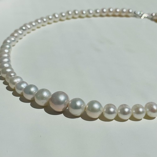 Collier argent perles de - collier,