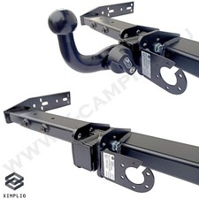 Attelage réglable avec rotule détachable pour camping-cars avec homologation CE