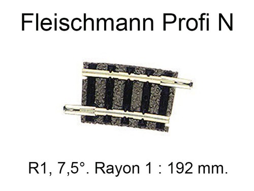 Fleischmann rail courbe 192 - rail,