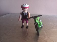 Playmobil figurine vélo VTT sport balade camping city