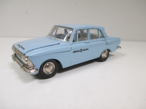 Moskvitch 412 taxi bleu - taxi,