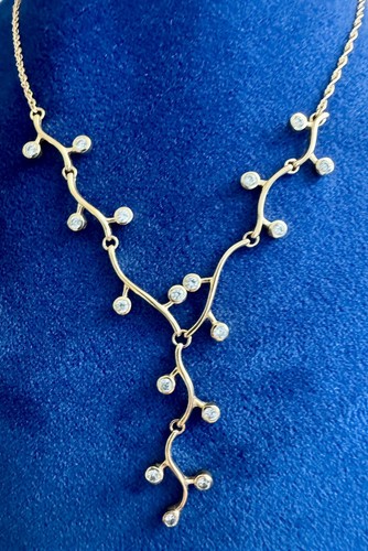 Collier branches cristaux - collier,