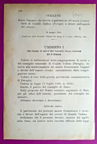 Gualdo tadino regio - gualdo,