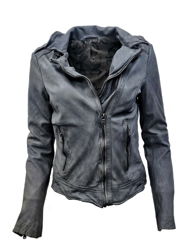 Veste cuir motard femme - veste,