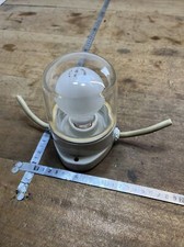 lampe d'atelier porcelaine  Globe ancien déco usine vintage loft  Bateau (n.5)