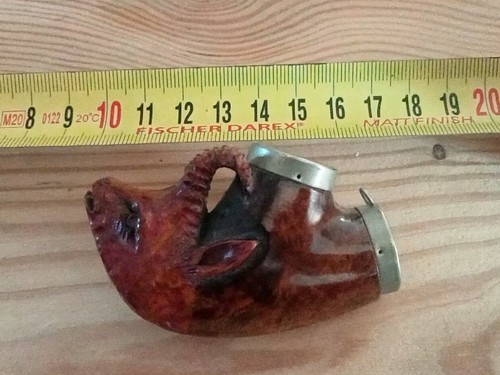 Tête pipe sculptée - tête,