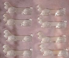 8 porte couteaux art déco "