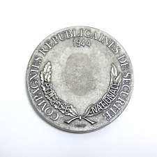 MEDAILLE DE TABLE COMMEMORATIVE 1944 CRS 43 POLICE NATIONALE COMPAGNIE FRANCE