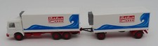 a WIKING HO 1/87 CAMION TRUCK MAN BÜSSING FRIGORIFIQUE PACKFISCH + remorque #472