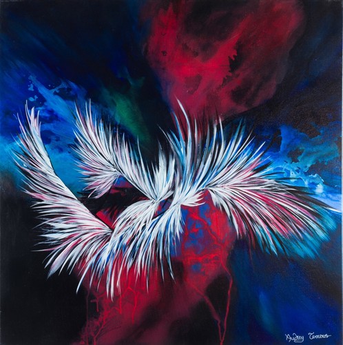 Tableau abstrait acrylique - tableau,