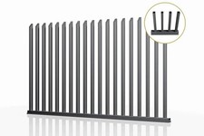 Section clôture métallique