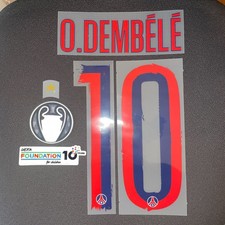 Flocage DEMBELE PARIS PSG 2025 2026 AWAY UCL - Nameset Patch