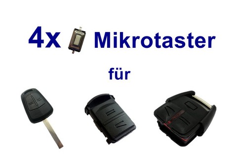 Clé voiture microsonde - 4x,