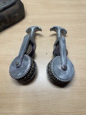 RARE deux Anciens Rouleaux Tampons Encreurs Pour Viandes Boucherie