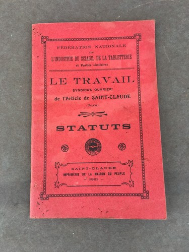 Ancien livret syndicat - ancien, /