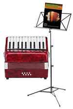 Pack Accordeon Concertina pour Debutant Enfant 8 Basse Set Housse Pupitre Sangle