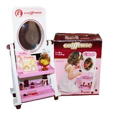 Coiffeuse rose et blanche Berchet vintage