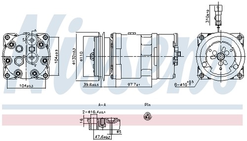 Clim compressor pour jaguar - pour, xj