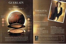 Publicité Advertising 920  2011 Guerlain maquillage cosmétiques  Terracota 2 pag