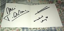 Carte Dedicace Autograph Francoise Hardy , Jacques et Thomas Dutronc