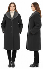Manteau Femme Élégant JACQUELINE RIU T. 40 TBE Veste Longue Mi-Saison / Hiver