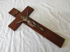 Ancien Crucifix Croix avec le Christ 35,5 x 18 cm