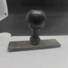 Ancien tampon encreur message de quantité