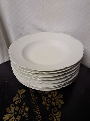 Assiettes creuses blanches - creuses,