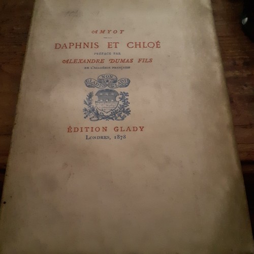 Daphnis chloe jacques amyot - et,