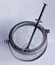 Ancien Seau à Glace, Glaçons en verre avec sa Pince mécanique Vintage