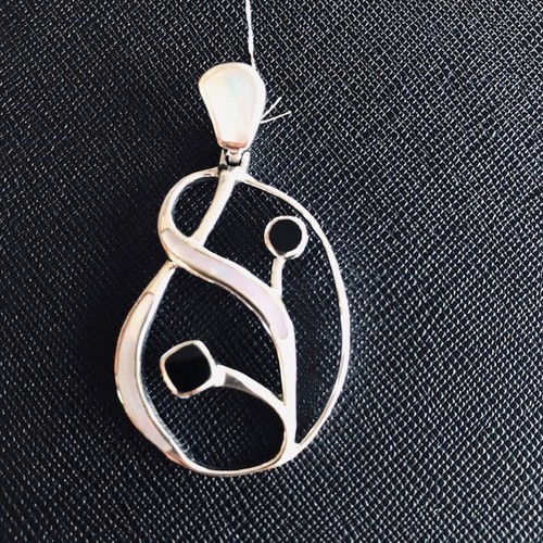 Pendentif onyx nacre - -, onyx/nacre