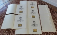 5 Timbres Or Battu Charles DE