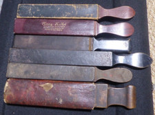 Lot n°1 de 6 cuirs d'affutage