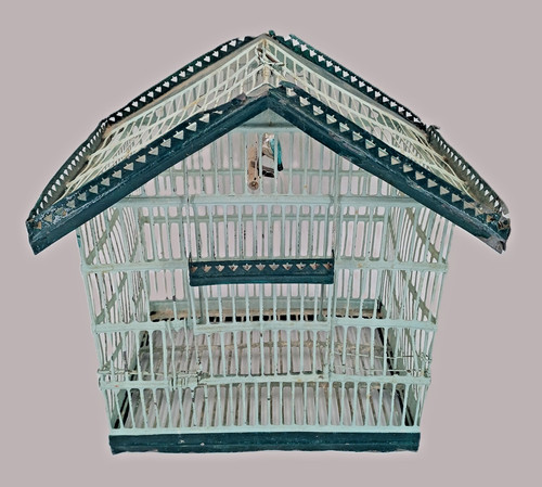 Cage oiseaux métal fil - à,
