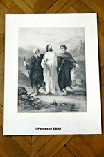 Robert Hahn Le chemin d'Emaus gravure eau forte 65 x 50 cm 