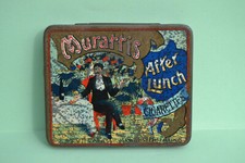 ancienne boite tole litho 20 CIGARETTES MURATTI'S After Lunch - vide