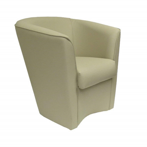 Fauteuil éco cuir gris - éco-cuir,
