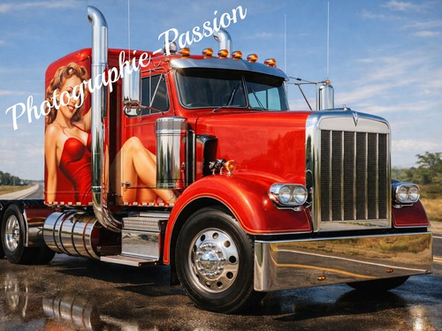 Photo 15x20 camion américain - camion,
