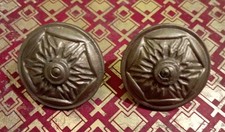 Paire d'anciens ornements en Bronze pour meuble, miroir , cadre