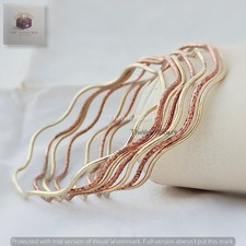 Bracelets ondulés en zig zag