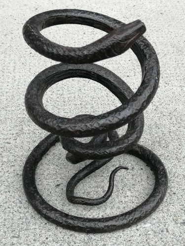 Sculpture serpent fer - , forgé