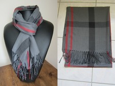 Echarpe tartan Gris Anthracite